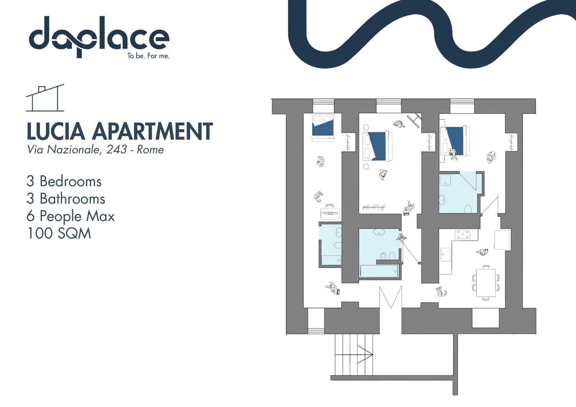 Daplace - Lucia Apartment Rom Eksteriør billede